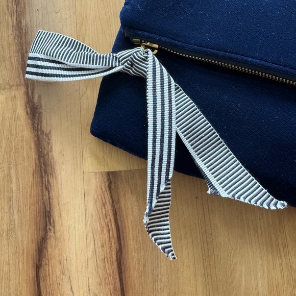 J. Crew Navy Velvet Clutch - Picture 5 of 6